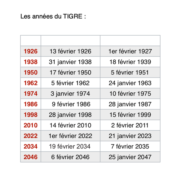 Mug - L'année du TIGRE