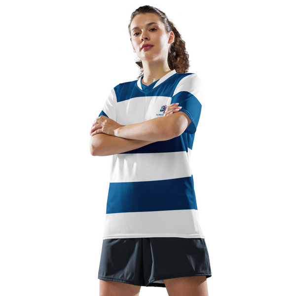 Maillot de Supporter Unisex - Blanc / Bleu Foncé