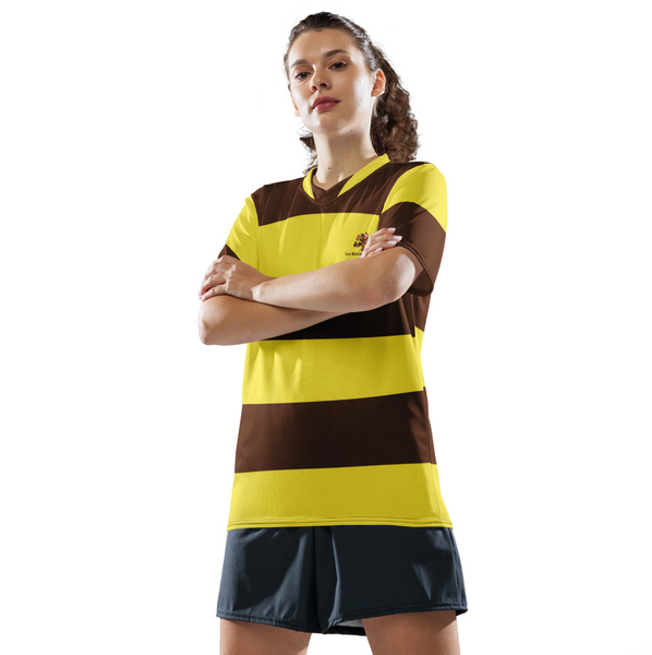 Maillot de Supporter Unisex - Jaune / Marron Foncé