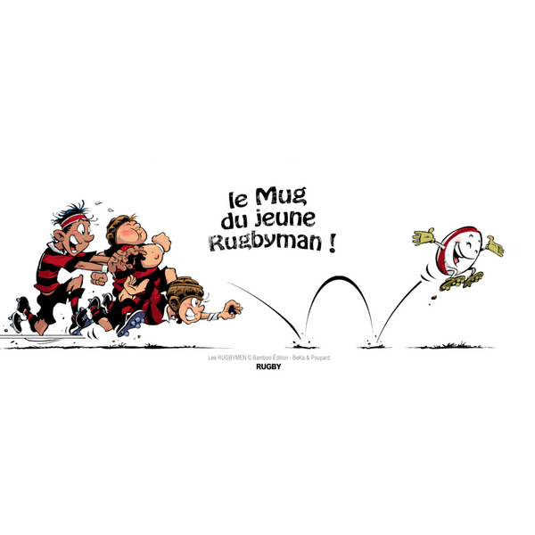 Le MUG du jeune Rugbyman - Noir/Rouge