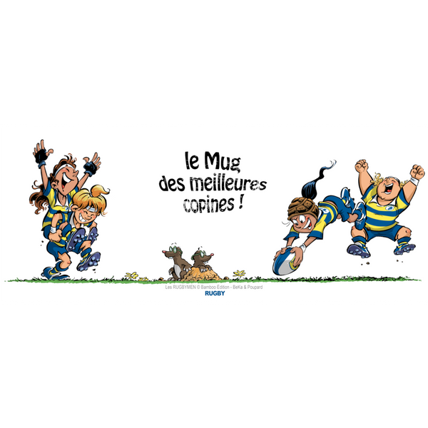 Le MUG des meilleures Copines - Jaune/Bleu