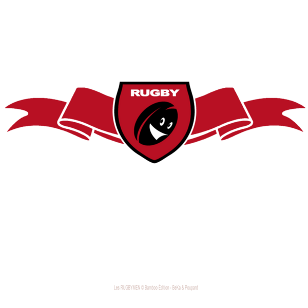 T-Shirt ENFANTS - Ruban/Écusson - Noir/Rouge
