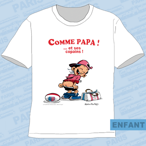 T-Shirt ENFANTS - Comme PAPA - Paris