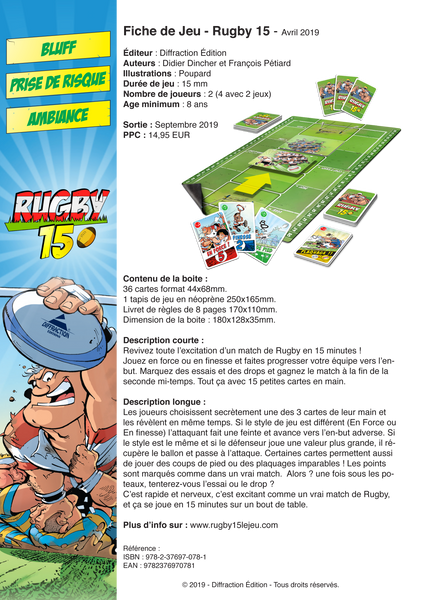 Jeu - RUGBY 15
