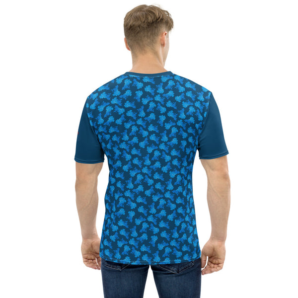 T-shirt souple - Homme : Motif Bleu Torse Coq français