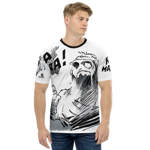T-shirt souple - Homme : All Black - Ka Mate Blanc
