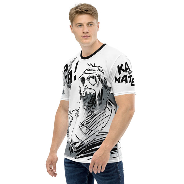 T-shirt souple - Homme : All Black - Ka Mate Blanc