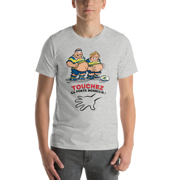 T-shirt HOMME - Le petit Bidou - Jaune/Bleu