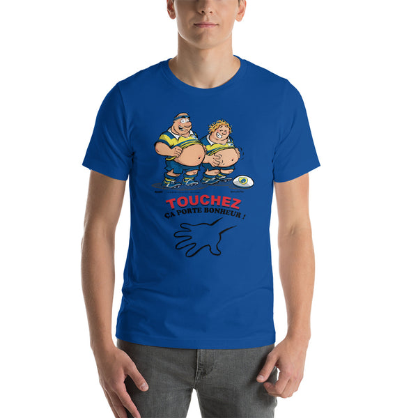 T-shirt HOMME - Le petit Bidou - Jaune/Bleu