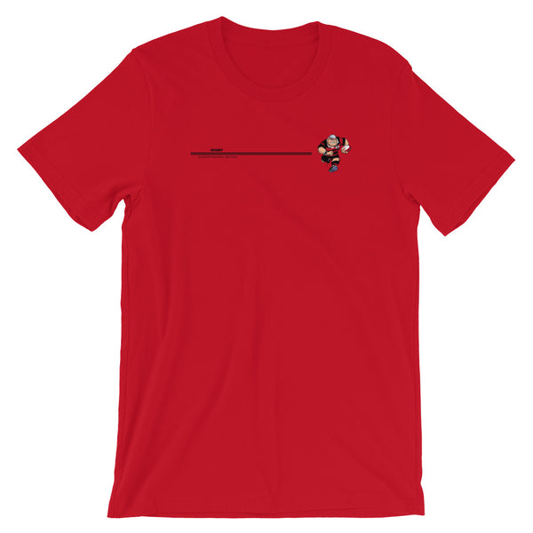 T-shirt unisexe Bandeau Anesthésiste - Noir/Rouge
