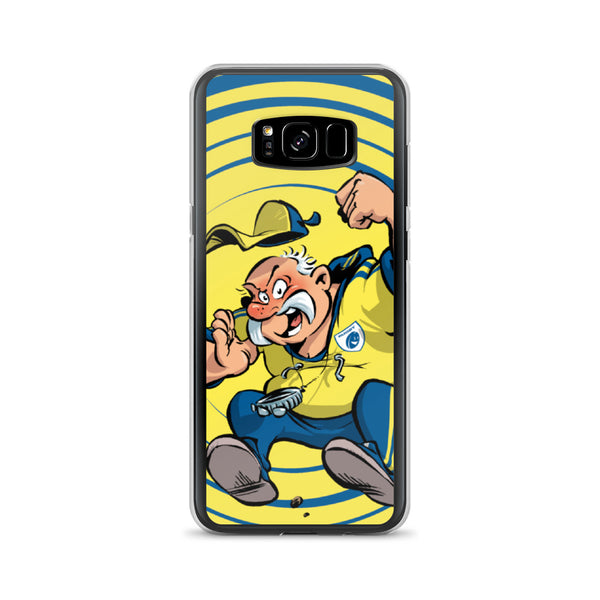 Coque Samsung - Coach - Jaune/Bleu