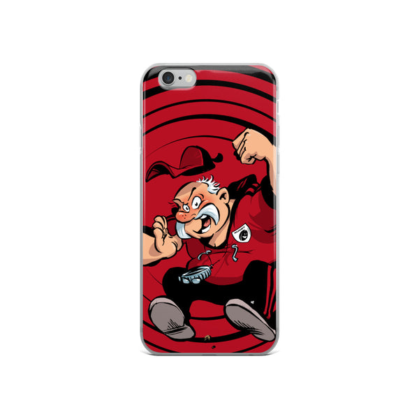 Coque iPhone - Coach - Noir/Rouge