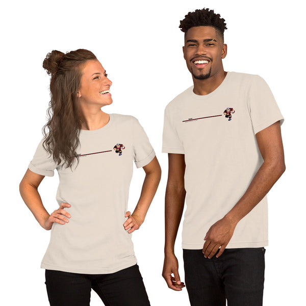 T-shirt unisexe Bandeau Anesthésiste - Noir/Rouge