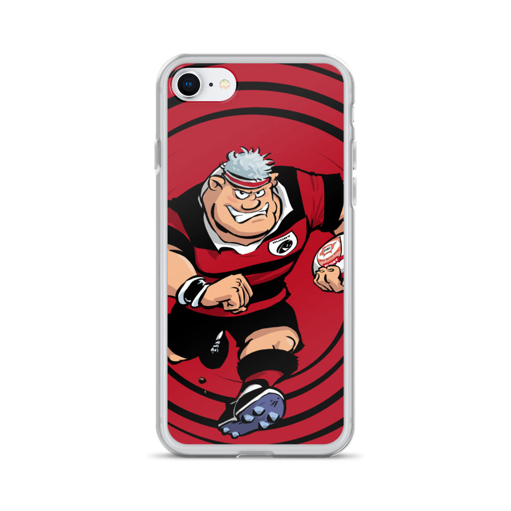 Coque iPhone - Anesthésiste - Noir/Rouge