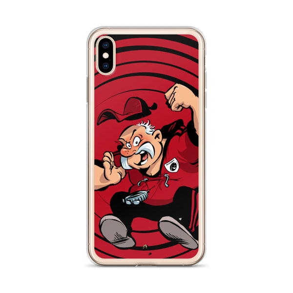 Coque iPhone - Coach - Noir/Rouge