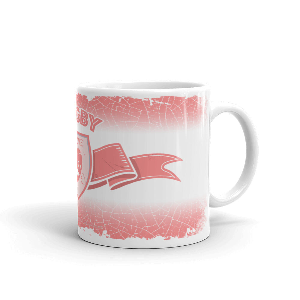 MUG Ruban/Écusson - Rose