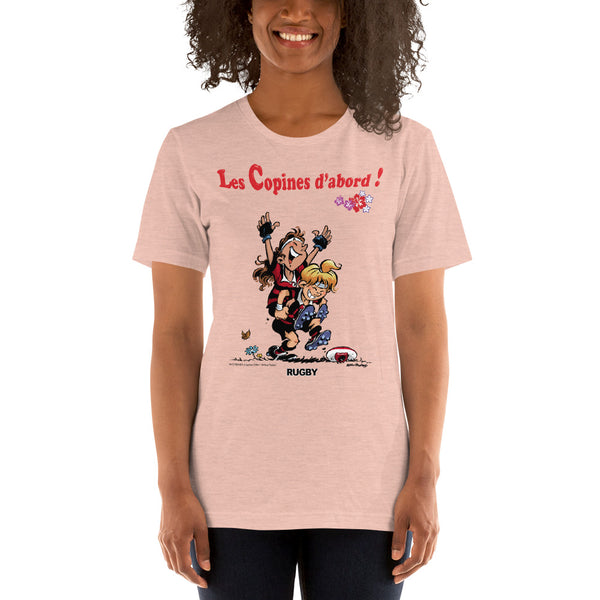 T-shirt FEMME - Les Copines d'abord - Noir/Rouge