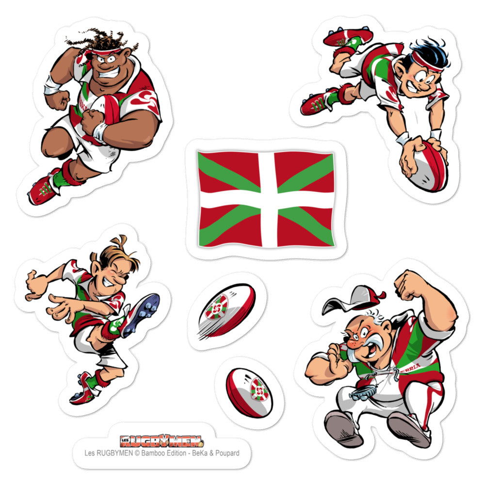 Stickers - Rugbymen 2 - Pays Basque