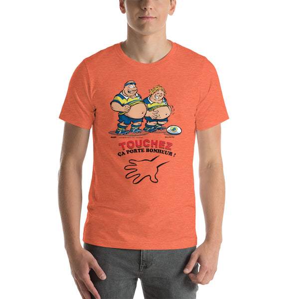 T-shirt HOMME - Le petit Bidou - Jaune/Bleu