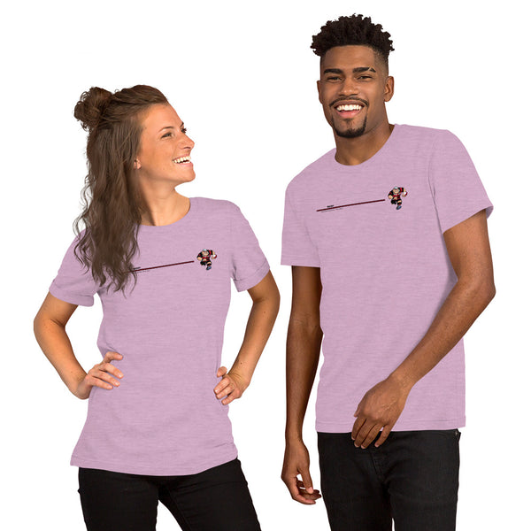 T-shirt unisexe Bandeau Anesthésiste - Noir/Rouge