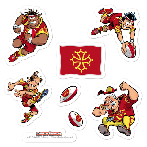 Stickers - Rugbymen 2 - Occitanie