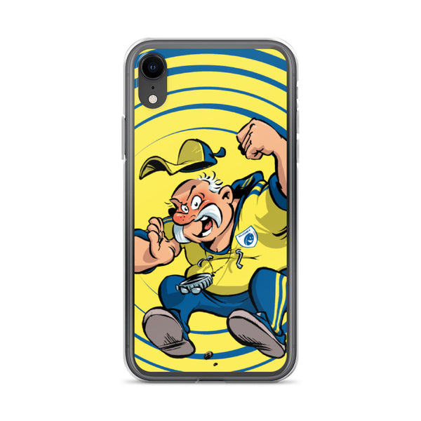 Coque iPhone - Coach - Jaune/Bleu