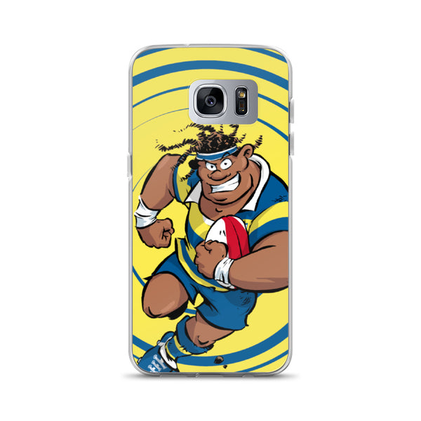 Coque Samsung - Sécateur - Jaune/Bleu