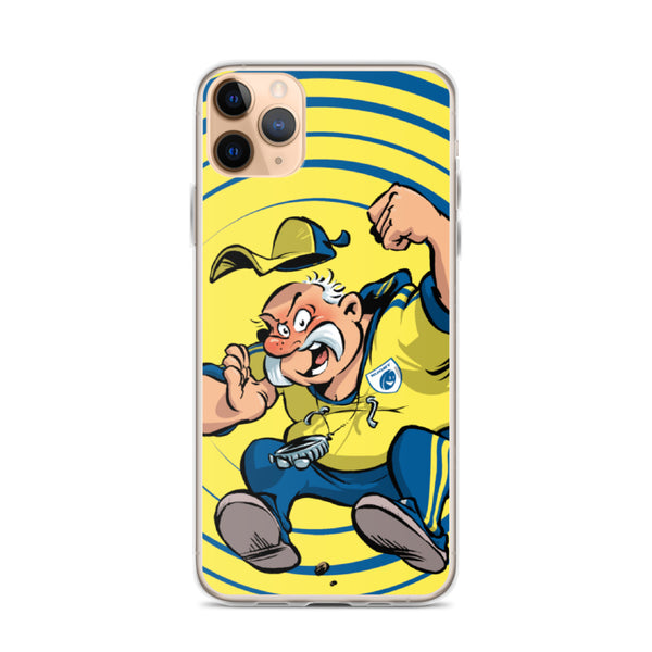 Coque iPhone - Coach - Jaune/Bleu