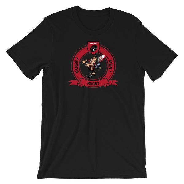 T-Shirt unisexe - Pastille Bourrichon - Noir/Rouge