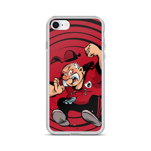 Coque iPhone - Coach - Noir/Rouge