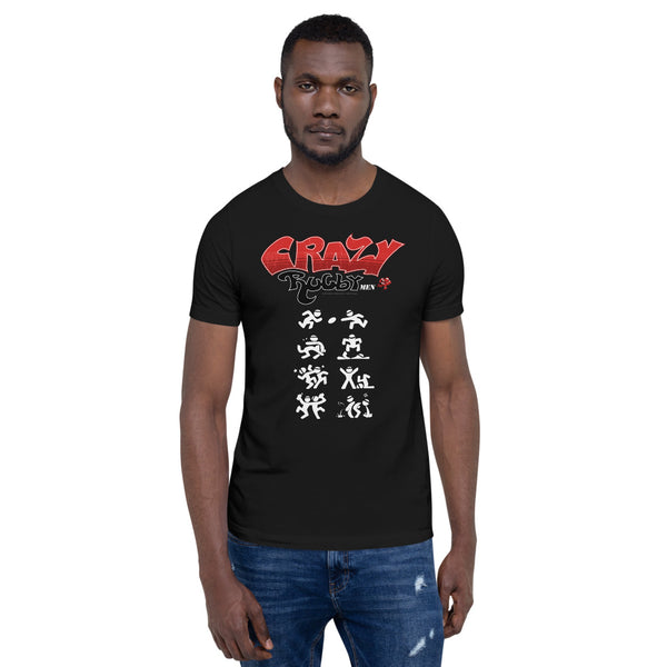T-shirt Homme - Crazy Rugbymen - Noir/Rouge