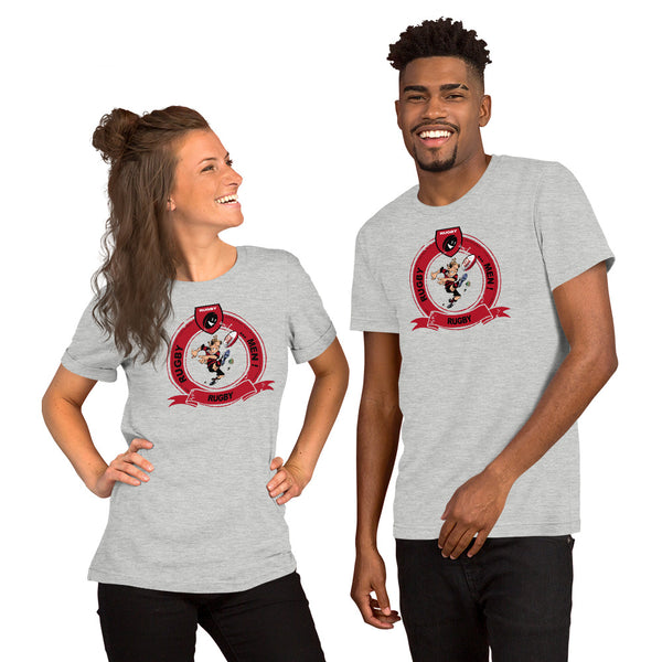 T-Shirt unisexe - Pastille Bourrichon - Noir/Rouge