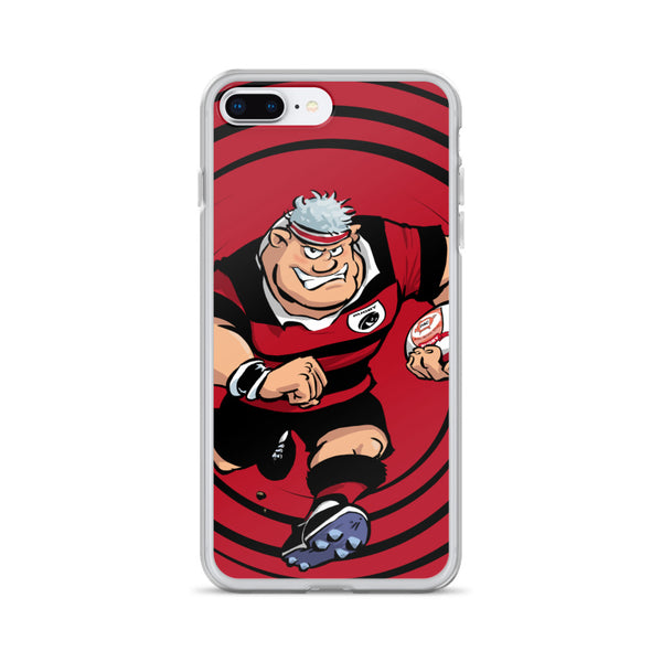 Coque iPhone - Anesthésiste - Noir/Rouge