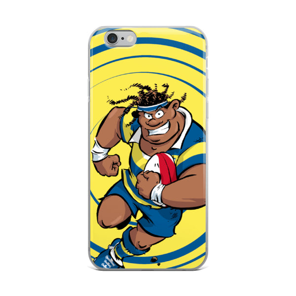 Coque iPhone - Sécateur - Jaune/Bleu