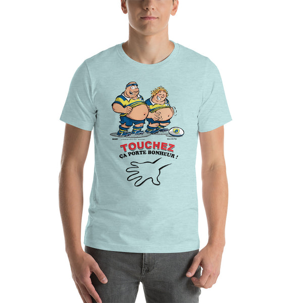 T-shirt HOMME - Le petit Bidou - Jaune/Bleu