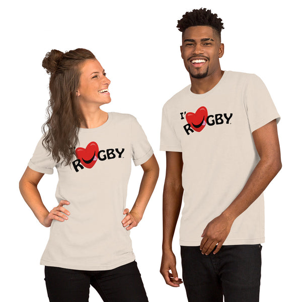 T-shirt unisexe I' Love RUGBY