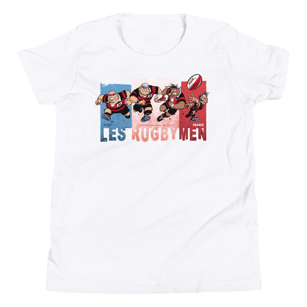 T-Shirt ENFANTS - Les RUGBYMEN français - Noir/Rouge
