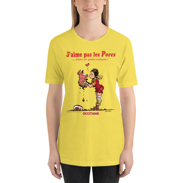 T-shirt FEMME - J'aime pas les PORCS - Occitanie