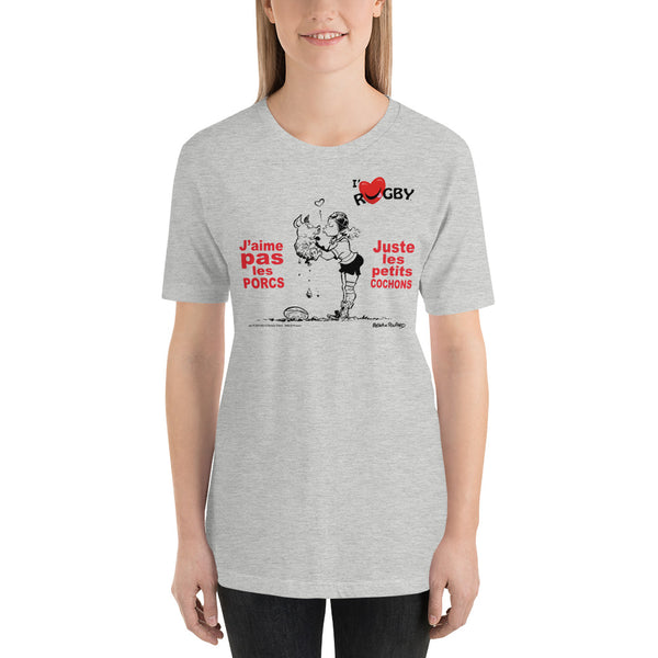 T-shirt FEMME - J'aime pas les PORCS...