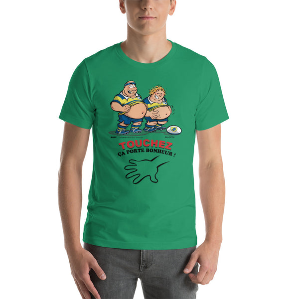 T-shirt HOMME - Le petit Bidou - Jaune/Bleu