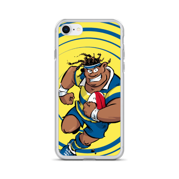 Coque iPhone - Sécateur - Jaune/Bleu