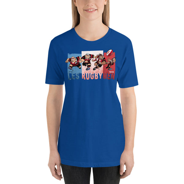 T-Shirt unisexe - Les RUGBYMEN français - Noir/Rouge