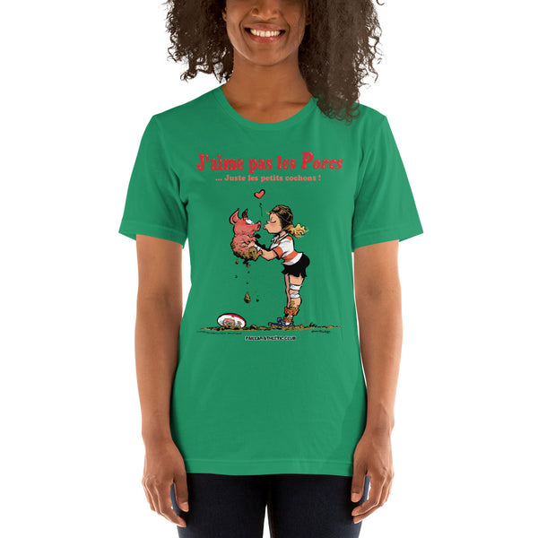 T-shirt FEMME - J'aime pas les PORCS - P.A.C.