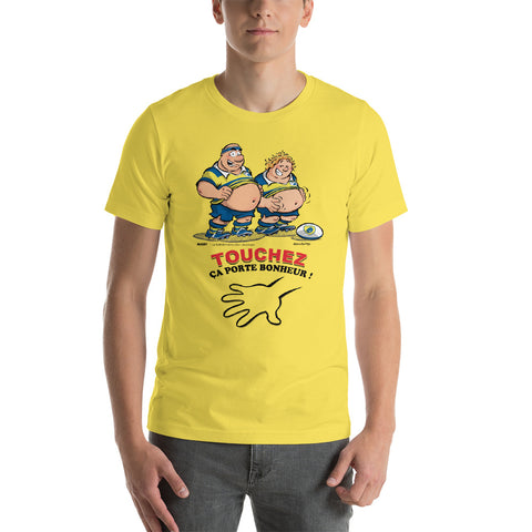 T-shirt HOMME - Le petit Bidou - Jaune/Bleu