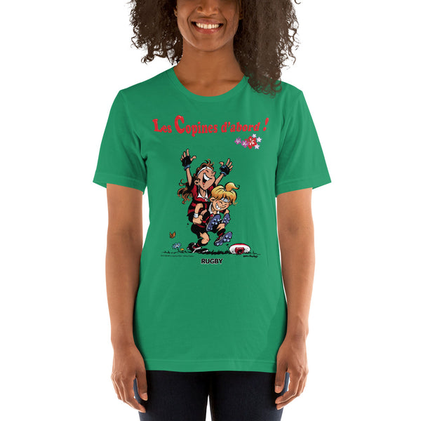 T-shirt FEMME - Les Copines d'abord - Noir/Rouge