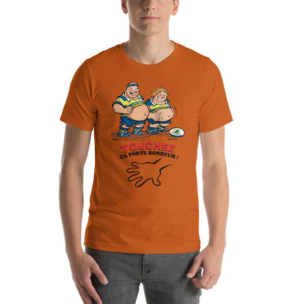 T-shirt HOMME - Le petit Bidou - Jaune/Bleu