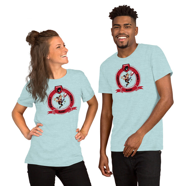 T-Shirt unisexe - Pastille Bourrichon - Noir/Rouge