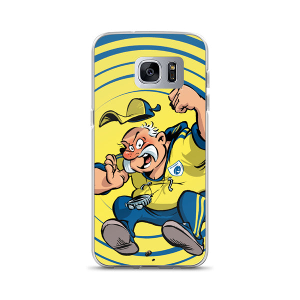 Coque Samsung - Coach - Jaune/Bleu