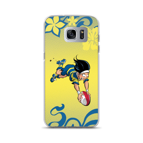 Coque Samsung - Babyliss - Jaune/Bleu