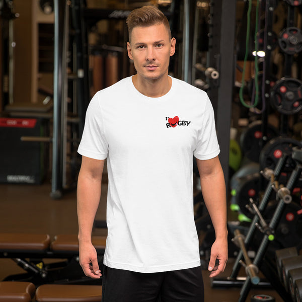 T-shirt unisexe - Emblème I Love Rugby